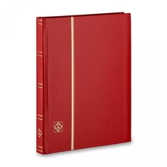 Väikeformaadiline markide album, Leuchtturm BASIC LS 2/16, A5 formaat, 32 musta lehekülge, punane цена и информация | Нумизматика | kaup24.ee