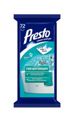 Влажные салфетки для ванны Presto, 72 шт. цена и информация | Очистители | kaup24.ee