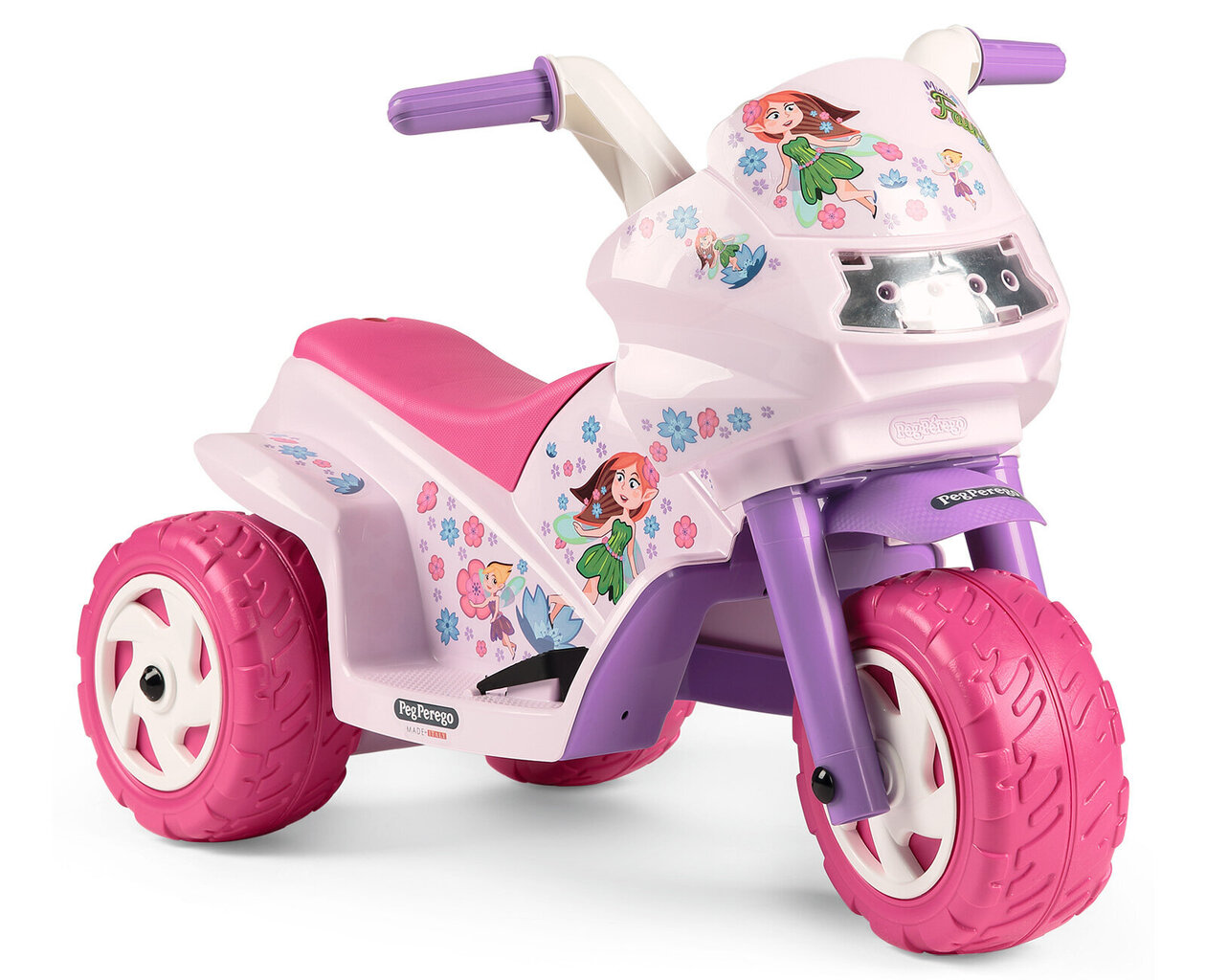 Kolmerattaline laste elektrimootorratas Peg Perego Mini Fairy 6V, roosa hind ja info | Laste elektriautod | kaup24.ee