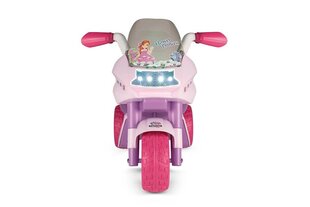 Одноместный детский трехколесный электрический мотоцикл Peg Perego Flower Princess 6V, розовый цена и информация | Электромобили для детей | kaup24.ee