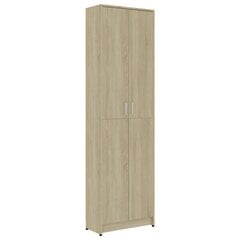 vidaXL esiku garderoob Sonoma tamm 55 x 25 x 189 cm puitlaastplaat цена и информация | Шкафы | kaup24.ee