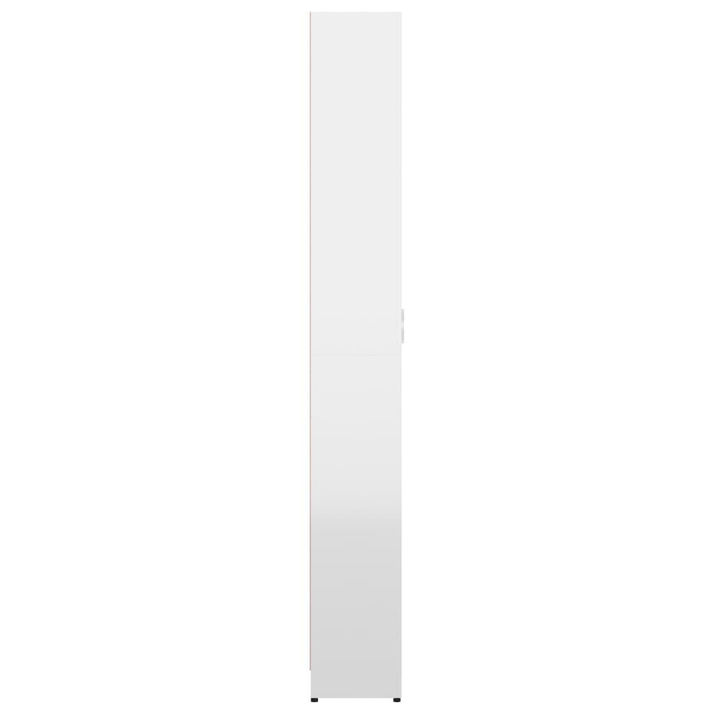 vidaXL esiku garderoob kõrgläikega valge 55x25x189 cm puitlaastplaat цена и информация | Kapid | kaup24.ee