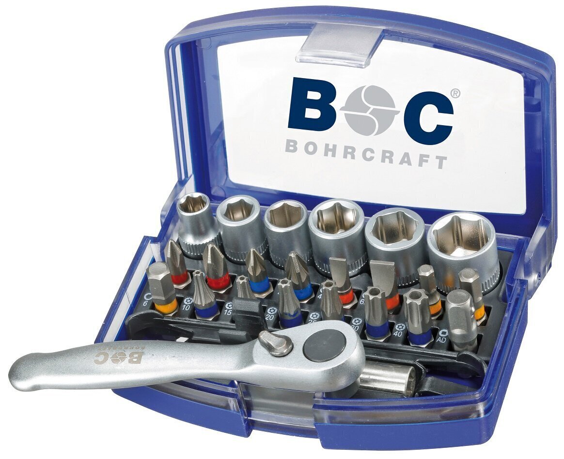 Bohrcraft PB23 tööriista- ja otsakomplekt, 24 tk. hind ja info | Käsitööriistad | kaup24.ee