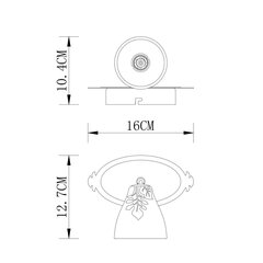 Настенный светильник G.LUX GM-077/ 1 цена и информация | Настенные светильники | kaup24.ee