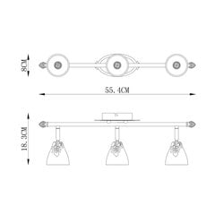 Laelamp G.LUX GM-077/3 hind ja info | Laelambid | kaup24.ee