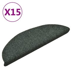 vidaXL isekleepuv trepivaip 15 tk, roheline, 56x17x3 cm, aastehnika hind ja info | Vaibad | kaup24.ee