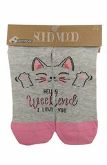 Носки женские короткие Soho mood Weekend I love you 9300 цена и информация | Женские носки из ангорской шерсти | kaup24.ee