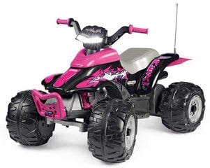 Одноместный детский электрический квадроцикл Peg Perego Corral T-Rex 330W Pink 12V, розовый цена и информация | Электромобили для детей | kaup24.ee