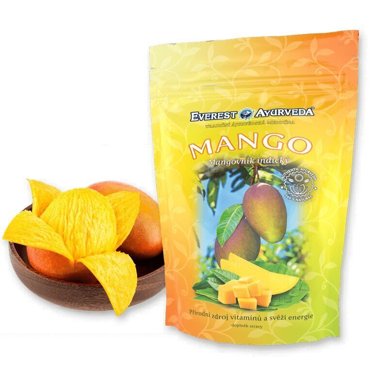 Everest Ayurveda Mango kuivatatud mango viljad, 100g hind ja info | Pähklid, seemned, kuivatatud puuviljad | kaup24.ee
