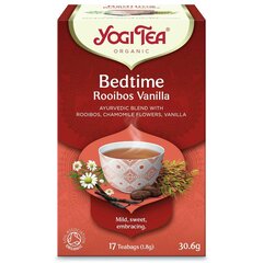 Красный чай Yogi Tea Bedtime с ванилью, вечерний, экологичный, 17 пакетиков цена и информация | Чай | kaup24.ee