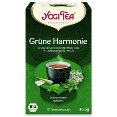 Зеленый чай Yogi Tea Green Balance с приправами и комбучей (чайный гриб), экологичный, 17 пакетиков цена и информация | Чай | kaup24.ee