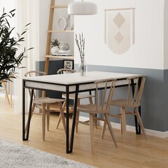 Pikendatav laud Kalune Design 855, valge hind ja info | Köögi- ja söögilauad | kaup24.ee