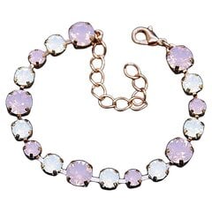 Käevõru naistele DiamondSky „Classic II (Rose Water Opal)“ Swarovski kristallidega цена и информация | Женские браслеты | kaup24.ee