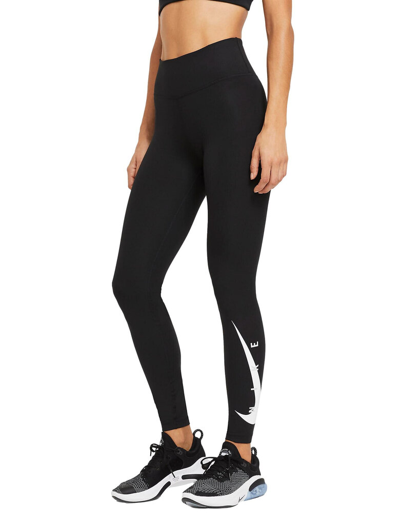 Retuusid Nike W Nk Swoosh Run Tight 7/8 Black hind ja info | Naiste spordiriided | kaup24.ee