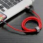 Kaabel Baseus USB Durable Nylon Braided Wire Usb / Lightning Qc3.0 2A 3m, punane CALKLF-R09 цена и информация | Mobiiltelefonide kaablid | kaup24.ee