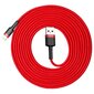 Kaabel Baseus USB Durable Nylon Braided Wire Usb / Lightning Qc3.0 2A 3m, punane CALKLF-R09 hind ja info | Mobiiltelefonide kaablid | kaup24.ee