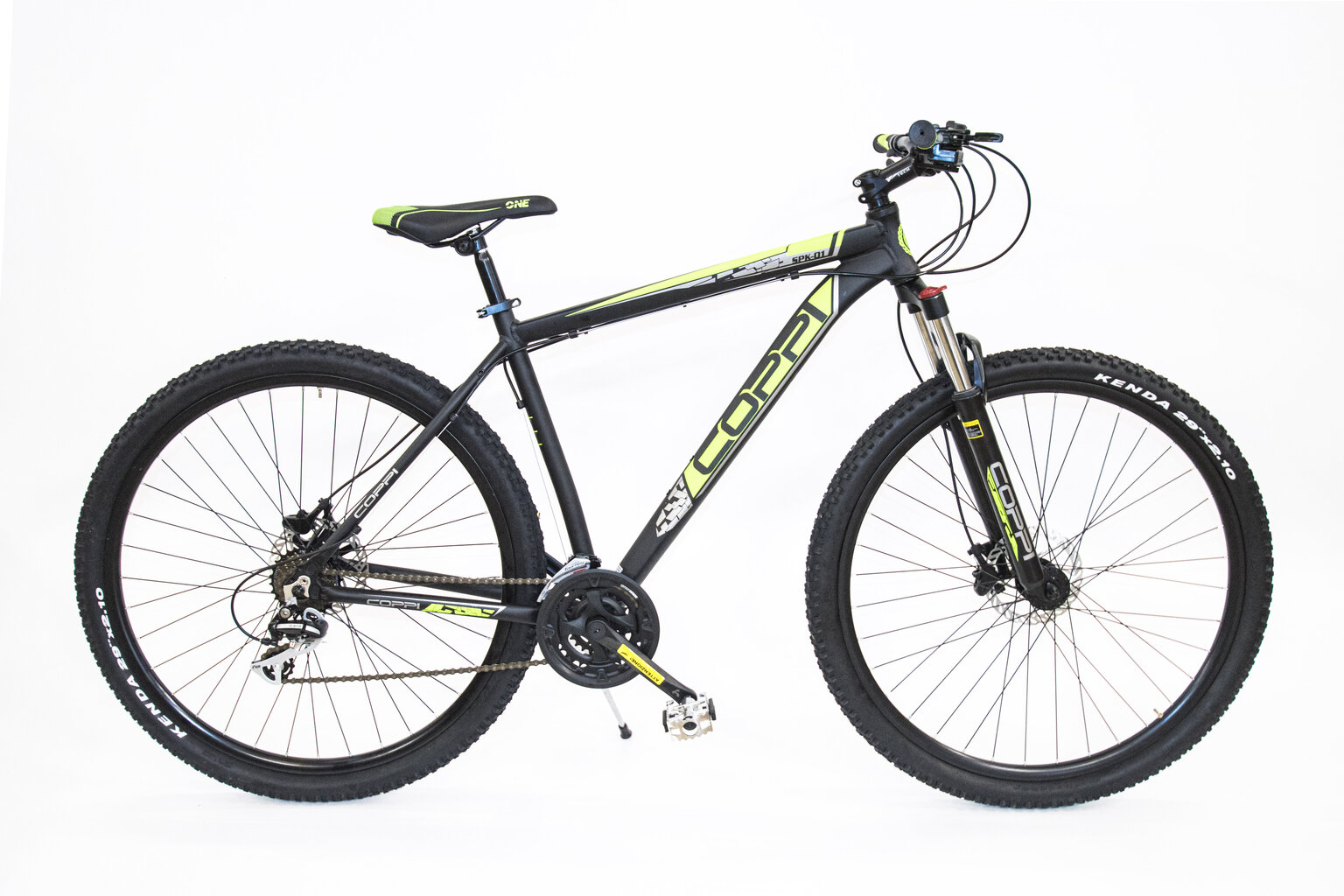 BICYCLE 29" MTB BLACK/GREEN/8001446121207 COPPI цена и информация | Jalgrattad | kaup24.ee