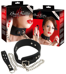 Ошейник с поводком Bad Kitty Collar Silicone цена и информация | БДСМ и фетиш | kaup24.ee