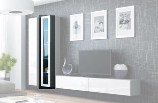 Витрина Cama Meble Vigo 180, серая/белая цена и информация | Витрины, серванты | kaup24.ee