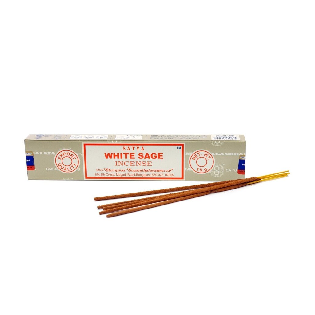 Satya White Sage viirukipulgad, 15 g hind ja info | Kodulõhnastajad | kaup24.ee