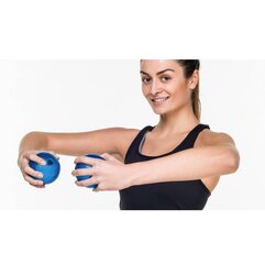 Шары утяжеленные Pezzi Tonkey Therapyball, 10 см, 2 шт. синие цена и информация | Аксессуары для массажа | kaup24.ee