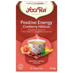 Чай клюква-китайская роза Yogi Tea Positive Energy 17x1.7 г цена и информация | Чай | kaup24.ee