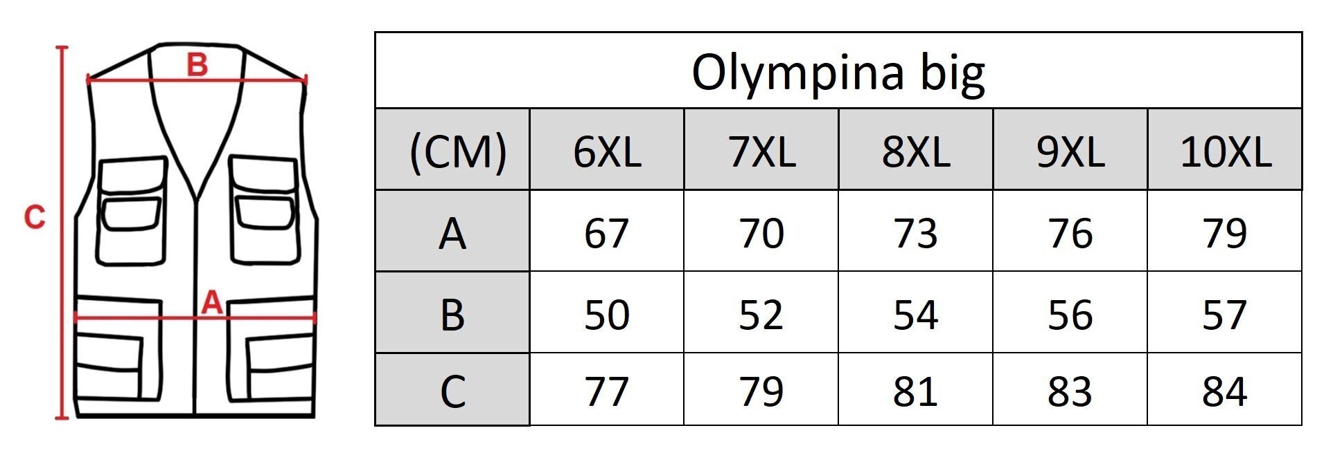 Meeste vest Olympina 2302-GM big, beež hind ja info | Meeste vestid | kaup24.ee