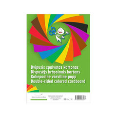 Двусторонний цветной картон формата А4, 16 листов цена и информация | Тетради и бумажные товары | kaup24.ee
