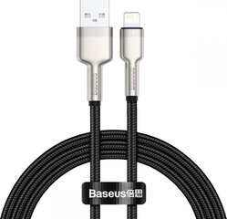 Кабель Baseus Cafule Series USB в IP 2.4A 1m, черный цена и информация | Кабели для телефонов | kaup24.ee