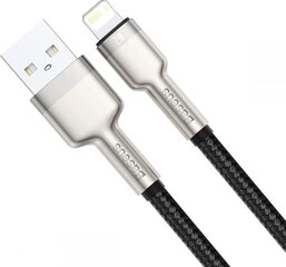 Кабель Baseus Cafule Series USB для IP 2.4A 0.25 м, черный цена и информация | Кабели для телефонов | kaup24.ee