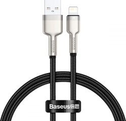 Kaabel Baseus Cafule Series USB to IP 2.4A 0.25m, must цена и информация | Кабели для телефонов | kaup24.ee