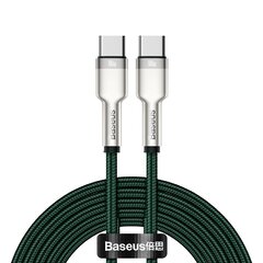 Кабель Baseus Cafule Series Type-C в  К Type-C 100W 2м, зеленый цена и информация | Кабели для телефонов | kaup24.ee