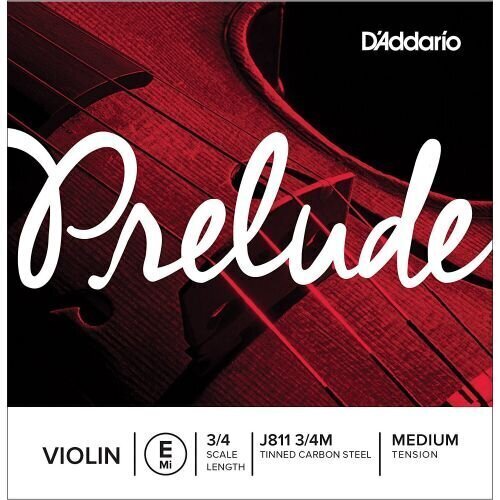 Keeled viiulile J811 3/4M D'Addario Prelude hind ja info | Muusikariistade tarvikud | kaup24.ee