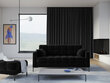 Diivan Micadoni Home Mamaia 2S, musta värvi hind ja info | Diivanid ja diivanvoodid | kaup24.ee