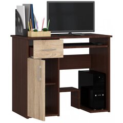 Письменный стол NORE Jay, темно-коричневый/цвета дуба цена и информация | Компьютерные, письменные столы | kaup24.ee