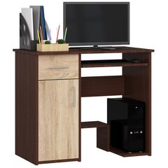 Письменный стол NORE Jay, темно-коричневый/цвета дуба цена и информация | Компьютерные, письменные столы | kaup24.ee