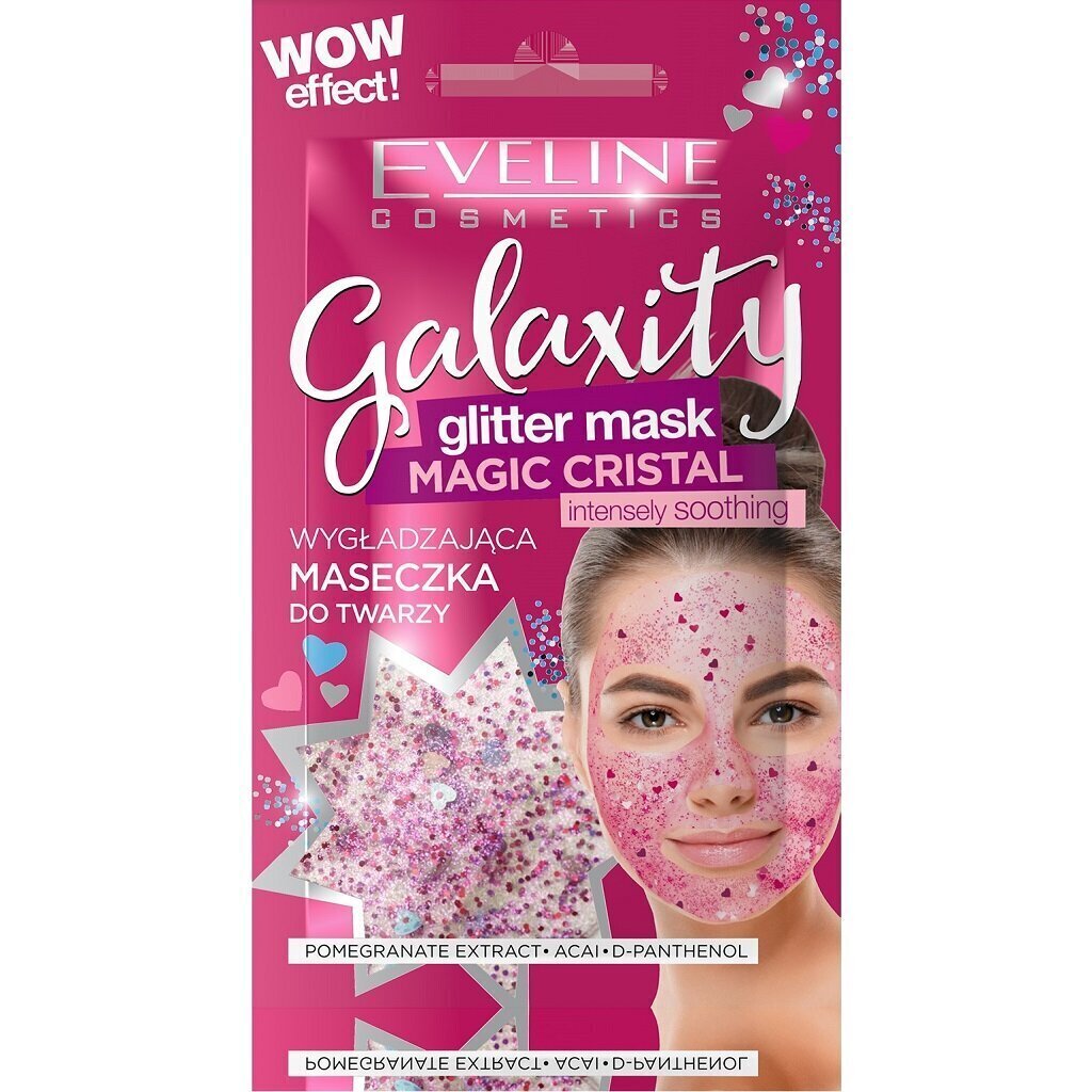 Näomask Eveline Cosmetics Galaxity Glitter Mask Magic Crystal, 10 ml цена и информация | Näomaskid, silmamaskid | kaup24.ee