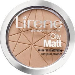 Минеральная компактная пудра Lirene City Matt Mineral Mattifying, 9 г, 03 Beige цена и информация | Пудры, базы под макияж | kaup24.ee