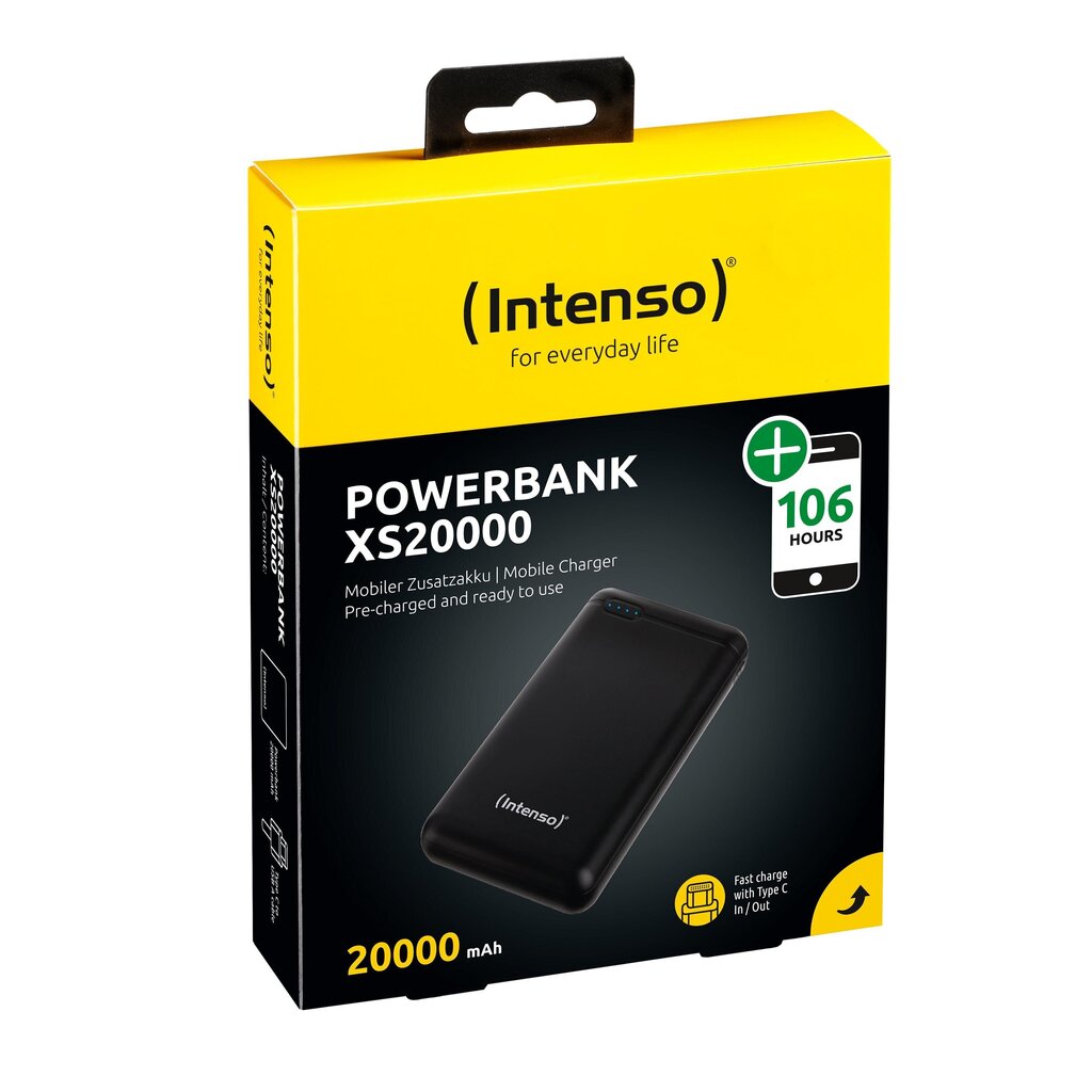 Intenso XS20000 (7313550), 20000 mAh hind ja info | Akupangad | kaup24.ee