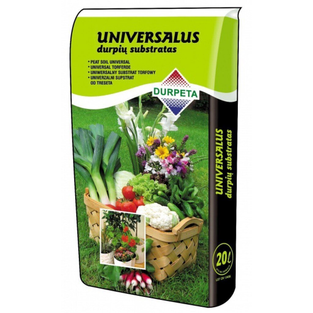 Universaalne turbasubstraat Durpeta, 20l hind ja info | Muld, turvas, kompost | kaup24.ee