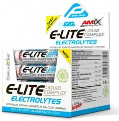 Amix Nutrition Performance Amix® E-Lite Vedelad elektrolüüdid 20x25 ml - must sõstar hind ja info | Vitamiinid, toidulisandid, preparaadid tervise heaoluks | kaup24.ee