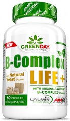 Amix Nutrition GreenDay® B-Complex LIFE - NATURAL + 60 капсул цена и информация | Витамины, пищевые добавки, препараты для хорошего самочувствия | kaup24.ee