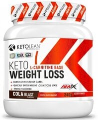 Amix Nutrition KetoLean® Keto goBHB® Weight Loss, 240 g, cola blast hind ja info | Vitamiinid, toidulisandid, preparaadid tervise heaoluks | kaup24.ee
