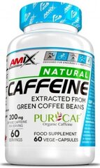 Looduslik Kofeiin PurCaf ® Amix Nutrition Performance Amix®, 60 kapslit hind ja info | Vitamiinid, toidulisandid, preparaadid tervise heaoluks | kaup24.ee