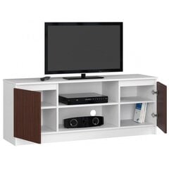 ТВ столик NORE RTV K140, белый/коричневый цена и информация | Тумбы под телевизор | kaup24.ee
