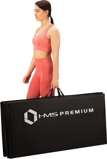 Võimlemismadrats HMS Premium MGS01, 240x120 cm, must цена и информация | Joogamatid | kaup24.ee