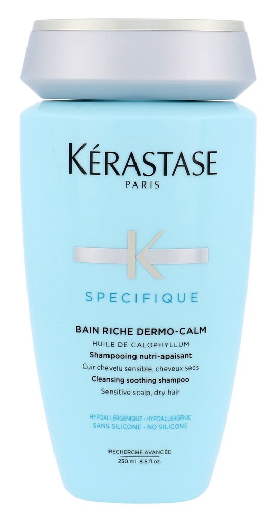 Rahustav šampoon kuivadele juustele Kerastase Dermo-Calm Bain Riche Haute Tolérance 250 ml цена и информация | Šampoonid | kaup24.ee