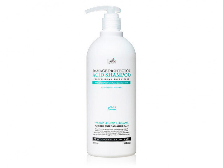 La'dor Damaged Protector Acid shampoo pH 4.5 lokkis ja värvilistele juustele 900ml цена и информация | Šampoonid | kaup24.ee