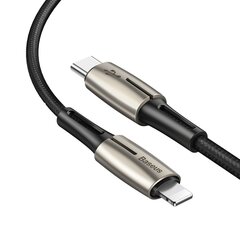 USB кабель Baseus Type C Pd/Lightning 18W 1,3 м, черный (Catlrd-01) цена и информация | Кабели для телефонов | kaup24.ee