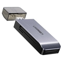Кардридер SD Ugreen USB 3.0 SD / micro, серый (50541) цена и информация | Адаптер Aten Video Splitter 2 port 450MHz | kaup24.ee